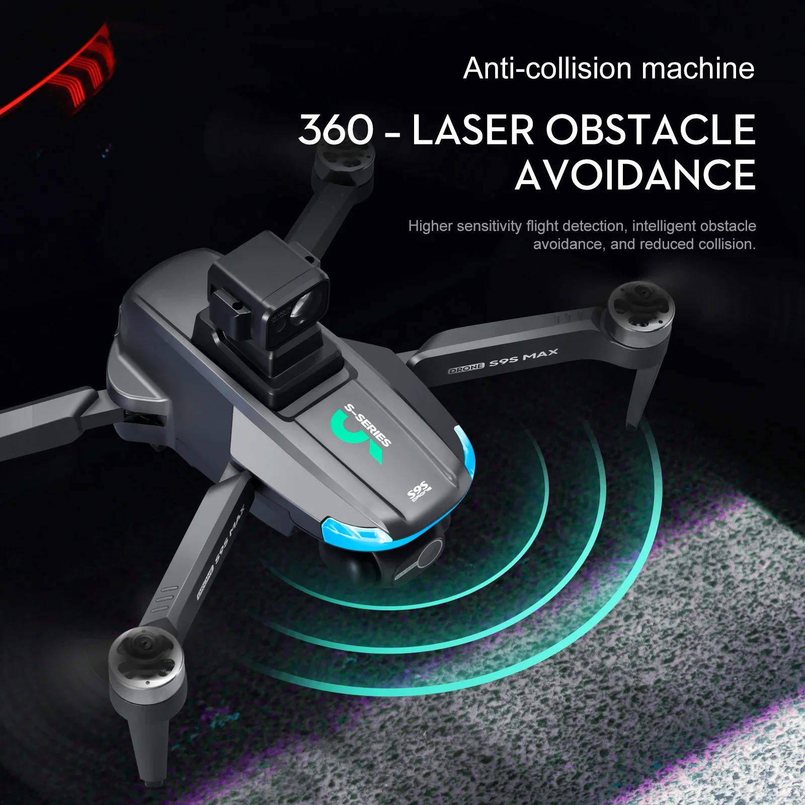 NEW S9S MAX MINI Drone 4K 2-Ax - đánh giá và giá Drone Gimbal Case