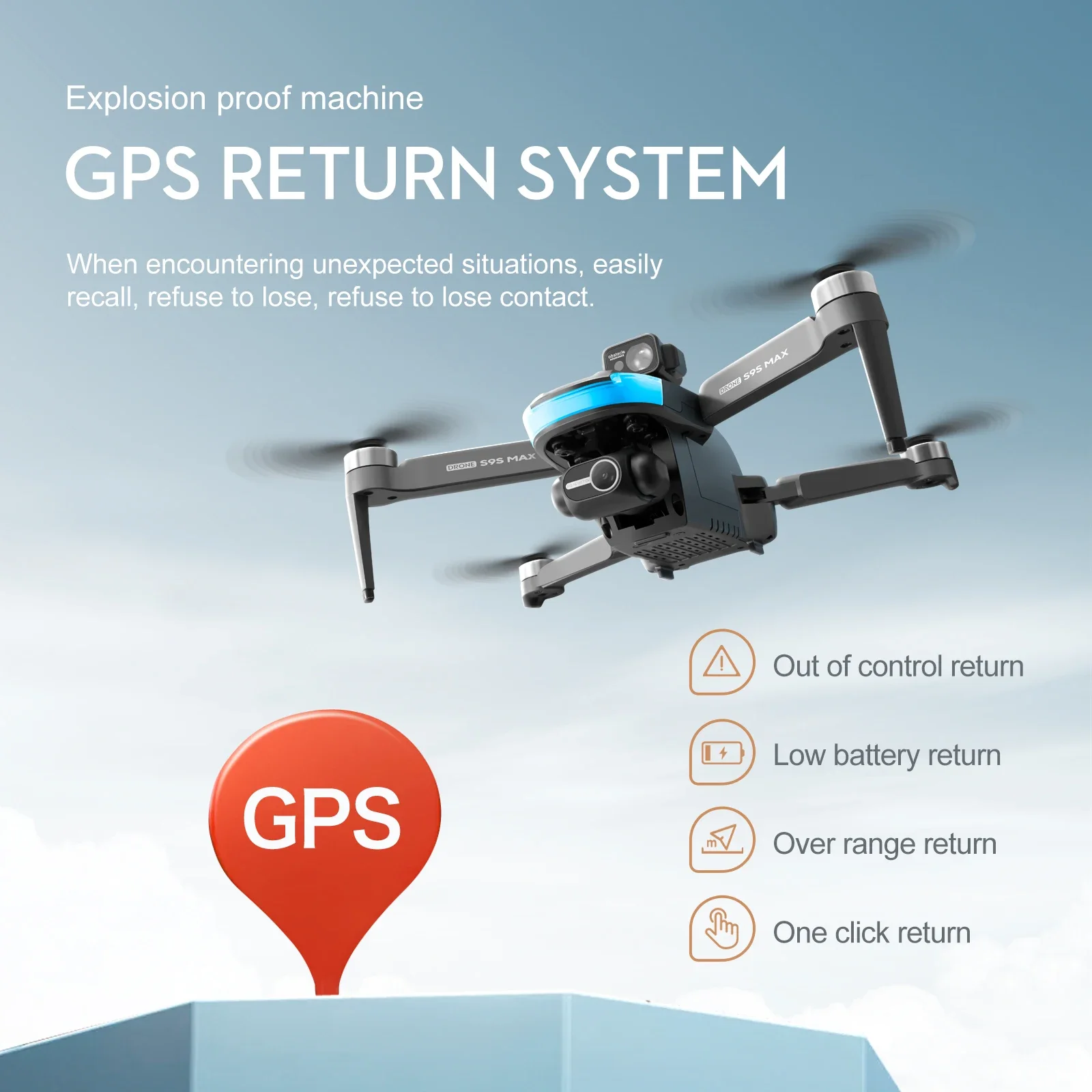 NEW S9S MAX MINI Drone 4K 2-Ax - đánh giá và giá Drone Gimbal Case