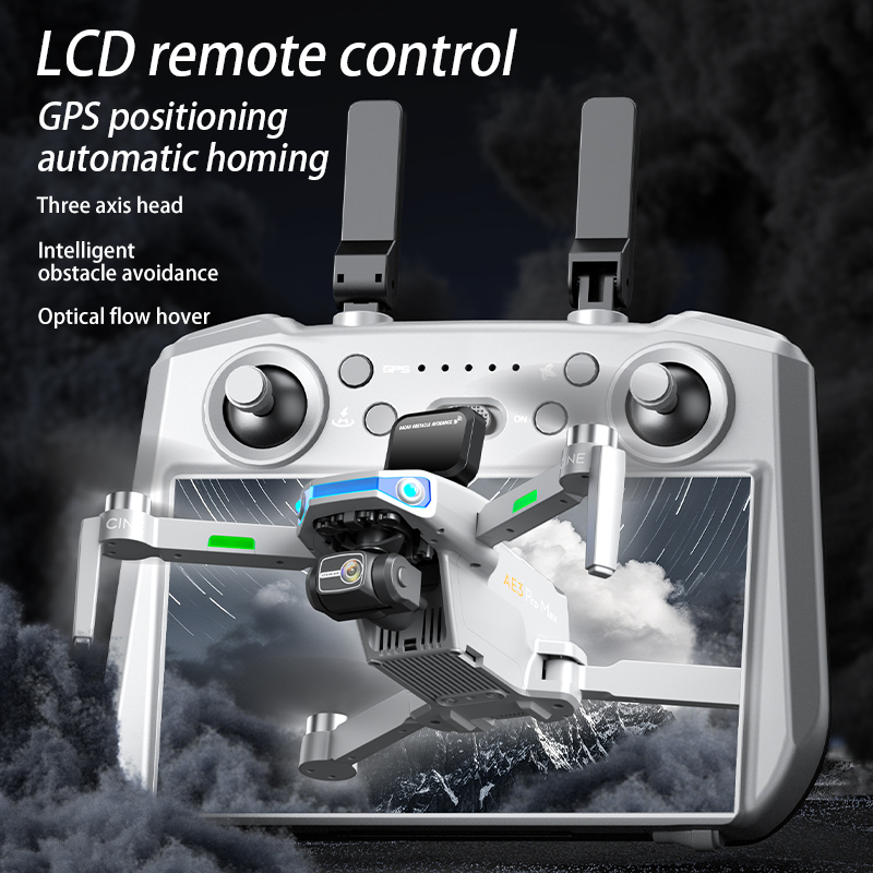 AE3 PRO Max NEW LCD SC GPS Dro - đánh giá và giá Drone Gimbal 3 Axis