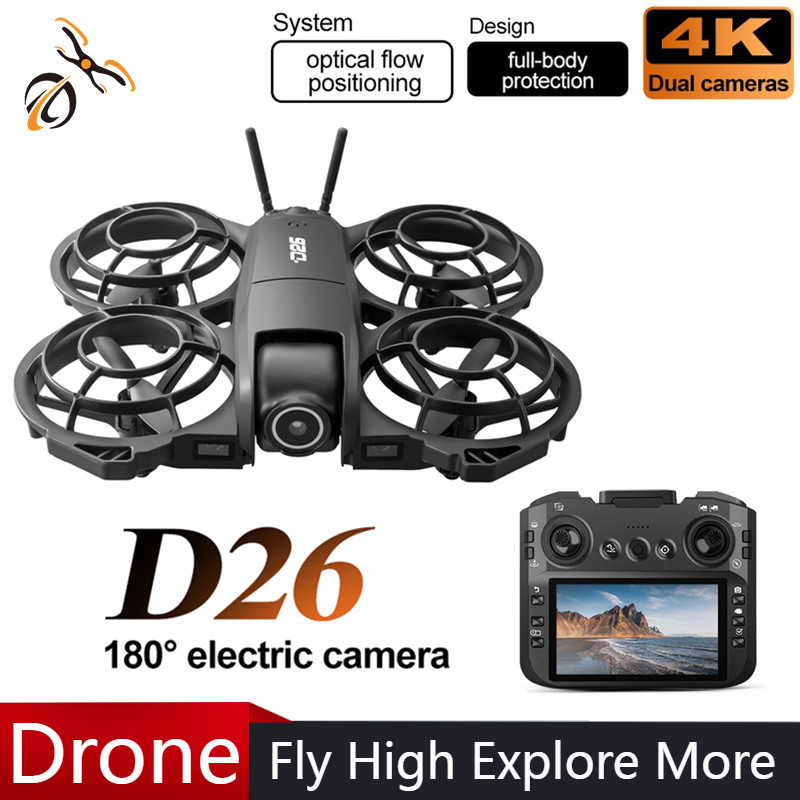 D26 Drone 4K Aerial HD 180° Ca - đánh giá và giá Drone Gimbal Case