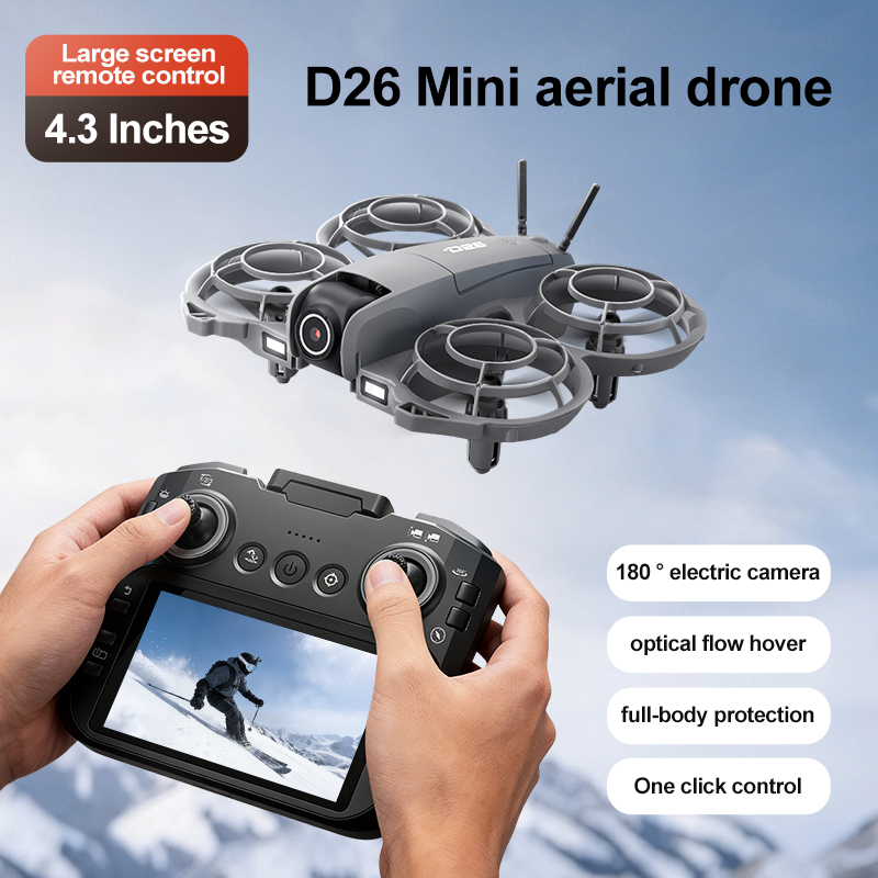D26 Drone 4K Aerial HD 180° Ca - đánh giá và giá Drone Gimbal Case