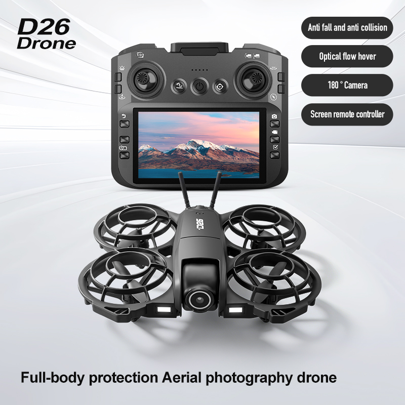 D26 Drone 4K Aerial HD 180° Ca - đánh giá và giá Drone Gimbal Case